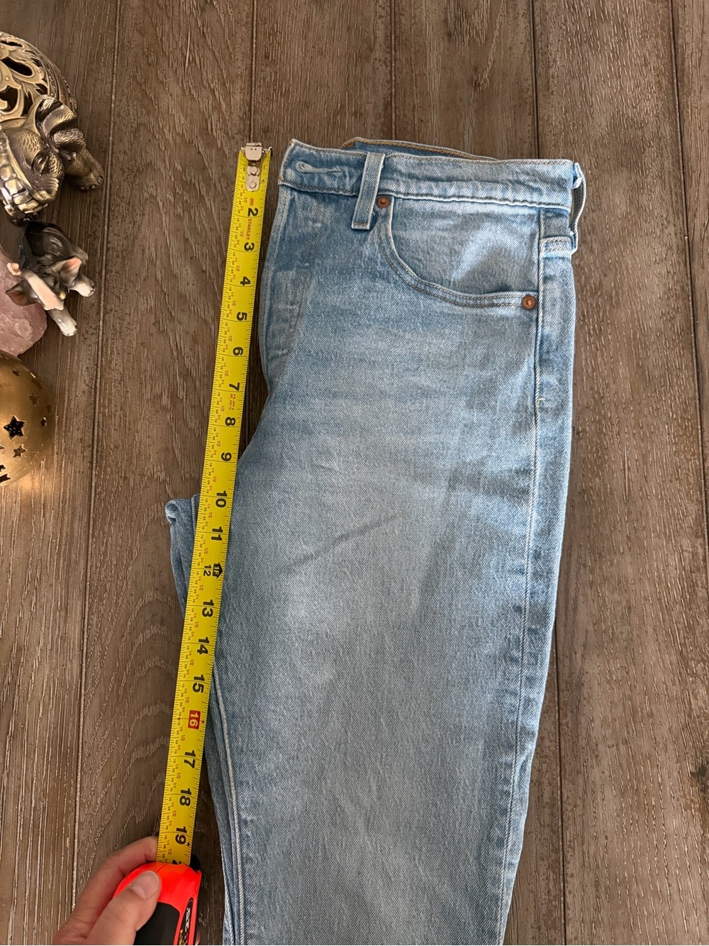 Light Blue 501 Premium Denim Jeans - Skinny Classic Button-Fly - Picture 14 of 14